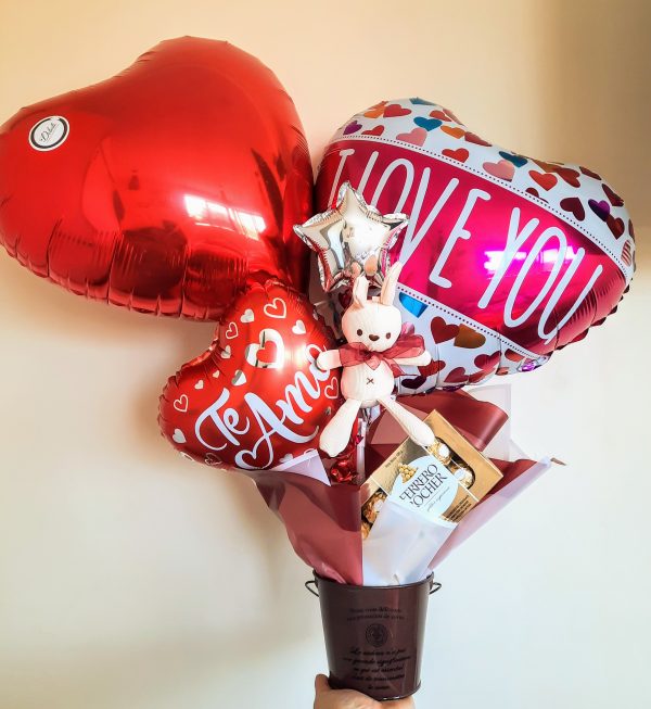 Arreglo de Globos Día del Amor