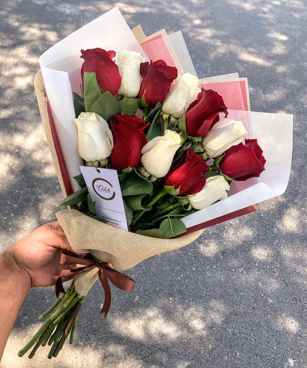 Ramo extendido 12 rosas mix